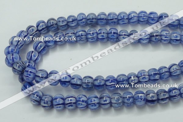 CLG775 14 inches 8*12mm rondelle lampwork glass beads wholesale