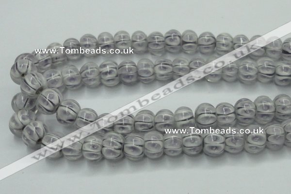 CLG776 14 inches 8*12mm rondelle lampwork glass beads wholesale