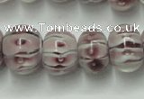 CLG777 14 inches 8*12mm rondelle lampwork glass beads wholesale