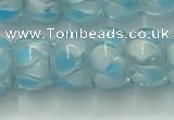 CLG780 14 inches 8*12mm rondelle lampwork glass beads wholesale