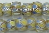 CLG784 14 inches 8*12mm rondelle lampwork glass beads wholesale