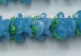 CLG794 15.5 inches 11*13mm rose lampwork glass beads wholesale