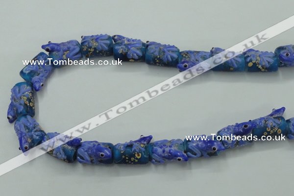 CLG797 15.5 inches 12*18mm cylinder lampwork glass beads wholesale