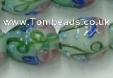 CLG826 15.5 inches 14*18mm pear lampwork glass beads wholesale