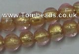 CLG830 12 inches 6mm round lampwork glass beads wholesale