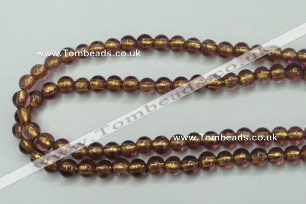 CLG835 15.5 inches 8mm round lampwork glass beads wholesale