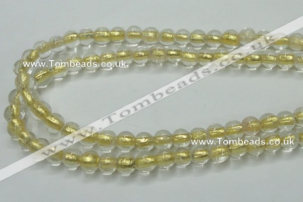 CLG836 15.5 inches 8mm round lampwork glass beads wholesale