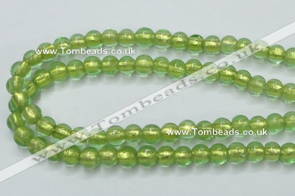 CLG837 15.5 inches 8mm round lampwork glass beads wholesale