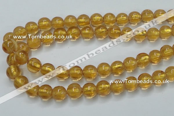 CLG842 15.5 inches 12mm round lampwork glass beads wholesale