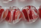 CLG852 15.5 inches 18mm round lampwork glass beads wholesale