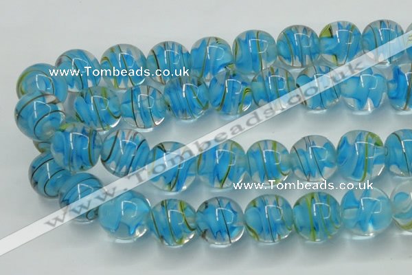 CLG854 15.5 inches 18mm round lampwork glass beads wholesale