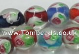 CLG876 15.5 inches 12mm round lampwork glass beads wholesale