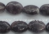 CLI05 15.5 inches 13*18mm oval natural lilac jasper beads wholesale