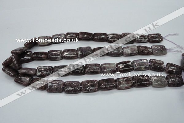 CLI14 15.5 inches 13*18mm rectangle lilac jasper beads wholesale