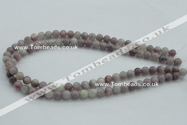 CLI52 15.5 inches 8mm round natural lilac jasper beads wholesale