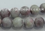 CLI54 15.5 inches 12mm round natural lilac jasper beads wholesale