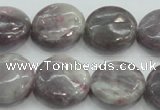 CLI56 15.5 inches 20mm flat round natural lilac jasper beads wholesale