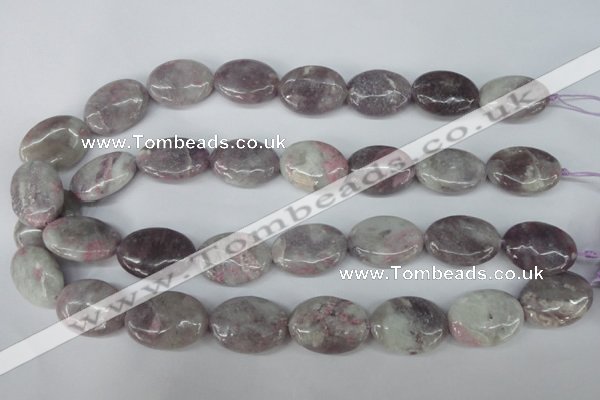 CLI70 15.5 inches 18*25mm oval lilac jasper beads wholesale