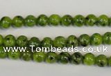 CLJ210 15.5 inches 6mm round dyed sesame jasper beads wholesale