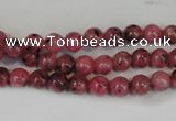 CLJ212 15.5 inches 6mm round dyed sesame jasper beads wholesale