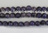 CLJ213 15.5 inches 6mm round dyed sesame jasper beads wholesale