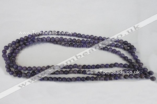 CLJ213 15.5 inches 6mm round dyed sesame jasper beads wholesale