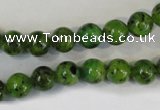 CLJ220 15.5 inches 8mm round dyed sesame jasper beads wholesale