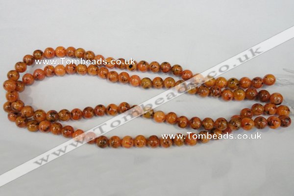 CLJ221 15.5 inches 8mm round dyed sesame jasper beads wholesale