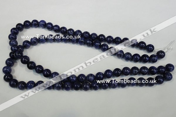 CLJ234 15.5 inches 10mm round dyed sesame jasper beads wholesale