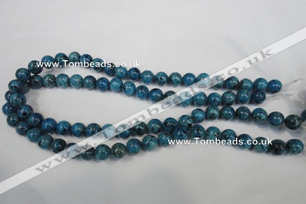 CLJ235 15.5 inches 10mm round dyed sesame jasper beads wholesale