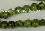 CLJ240 15.5 inches 10mm nuggets dyed sesame jasper beads wholesale