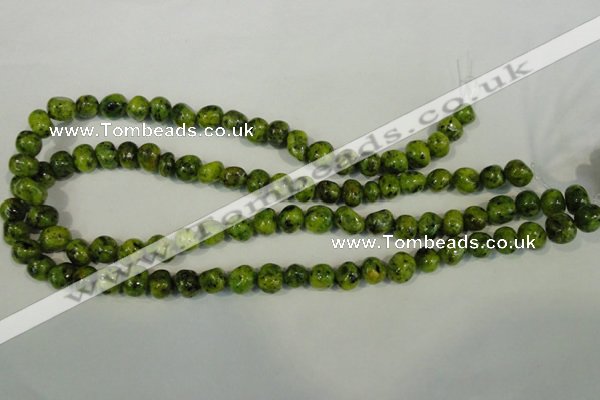 CLJ240 15.5 inches 10mm nuggets dyed sesame jasper beads wholesale