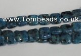 CLJ256 15.5 inches 8*8mm square dyed sesame jasper beads wholesale