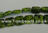 CLJ260 15.5 inches 10*10mm square dyed sesame jasper beads wholesale