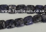 CLJ263 15.5 inches 10*10mm square dyed sesame jasper beads wholesale