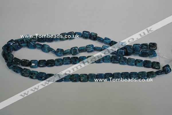 CLJ265 15.5 inches 10*10mm square dyed sesame jasper beads wholesale