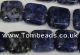 CLJ274 15.5 inches 16*16mm square dyed sesame jasper beads wholesale