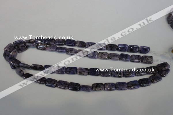 CLJ283 15.5 inches 10*14mm rectangle dyed sesame jasper beads wholesale