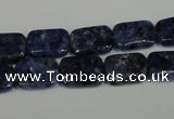 CLJ284 15.5 inches 10*14mm rectangle dyed sesame jasper beads wholesale