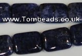 CLJ294 15.5 inches 15*20mm rectangle dyed sesame jasper beads wholesale