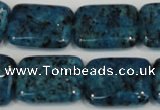 CLJ295 15.5 inches 15*20mm rectangle dyed sesame jasper beads wholesale