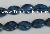 CLJ320 15.5 inches 10*14mm oval dyed sesame jasper beads wholesale