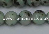 CLJ405 15.5 inches 14mm round sesame jasper beads wholesale