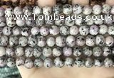 CLJ503 15.5 inches 4mm,6mm,8mm,10mm & 12mm round sesame jasper beads