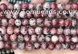 CLJ506 15.5 inches 4mm,6mm,8mm,10mm & 12mm round sesame jasper beads