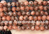 CLJ509 15.5 inches 4mm,6mm,8mm,10mm & 12mm round sesame jasper beads