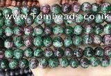 CLJ528 15.5 inches 4mm,6mm,8mm,10mm & 12mm round sesame jasper beads