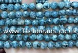 CLJ558 15.5 inches 6mm,8mm,10mm & 12mm faceted round sesame jasper beads