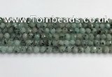 CLJ641 15.5 inches 8mm faceted round sesame jasper beads wholesale