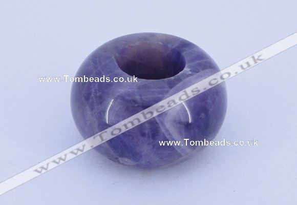 CLO04 19*30mm rondelle loose dogtooth amethyst gemstone beads wholesale